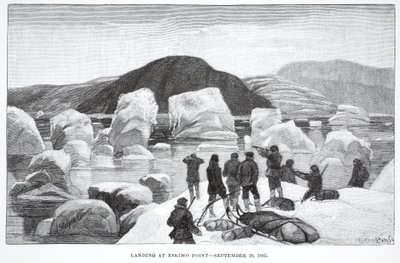 Sbarco a Eskimo Point, 29 settembre 1883, Pub. Londra 1886 da J. Steeple Davis